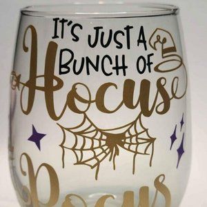 It's Just a Bunch of Hocus Pocus Focus Stemless Wine Glass